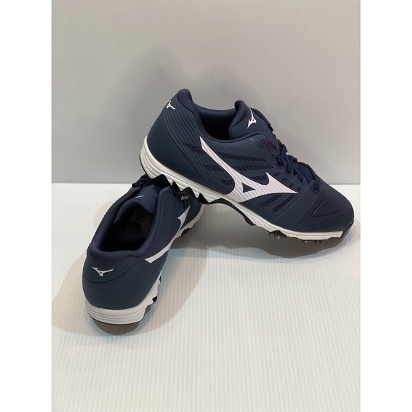 MIZUNO MENS CLEAT BASEBALL SHOE US 12 9-SPIKE AMBITION NAVY BLUE WHITE NEW NWT - Picture 5 of 6